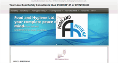 Desktop Screenshot of foodandhygiene.co.uk