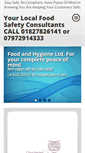 Mobile Screenshot of foodandhygiene.co.uk